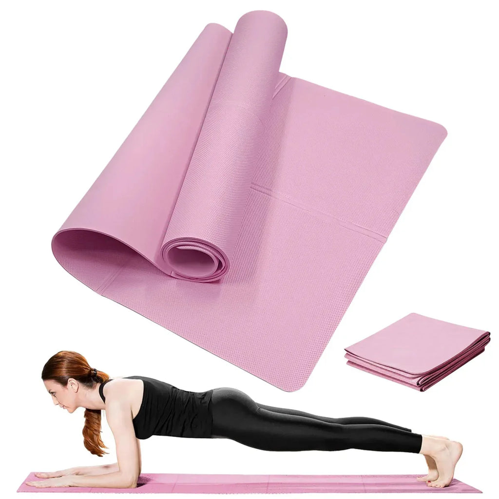 Stackable Yoga Mat Portable Men's and Women's Gymnastic Mat Home Yoga Studio Drape Lunch Break Sleep-Ready Dance Mat