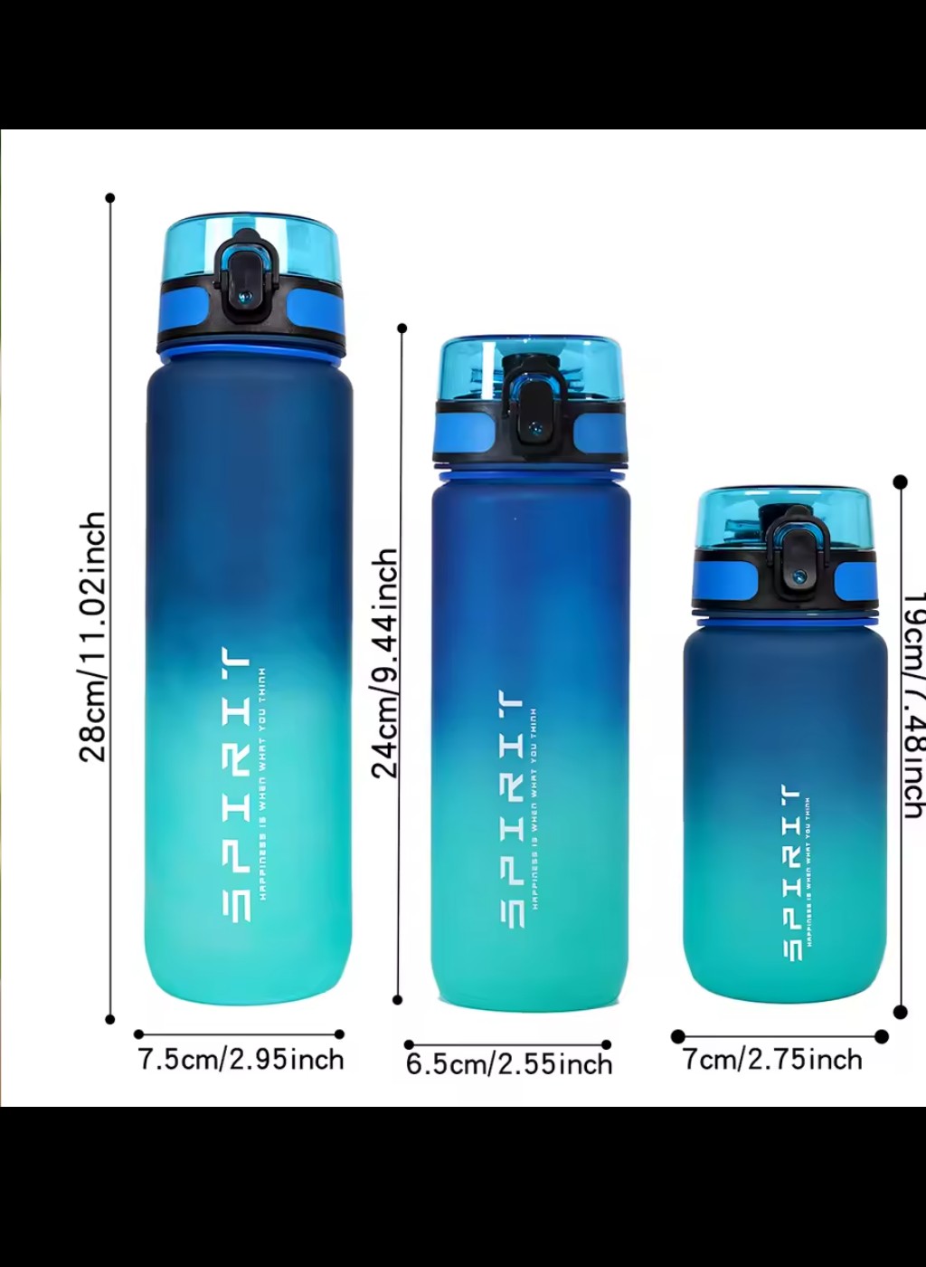 Bouteille d'eau dégradée